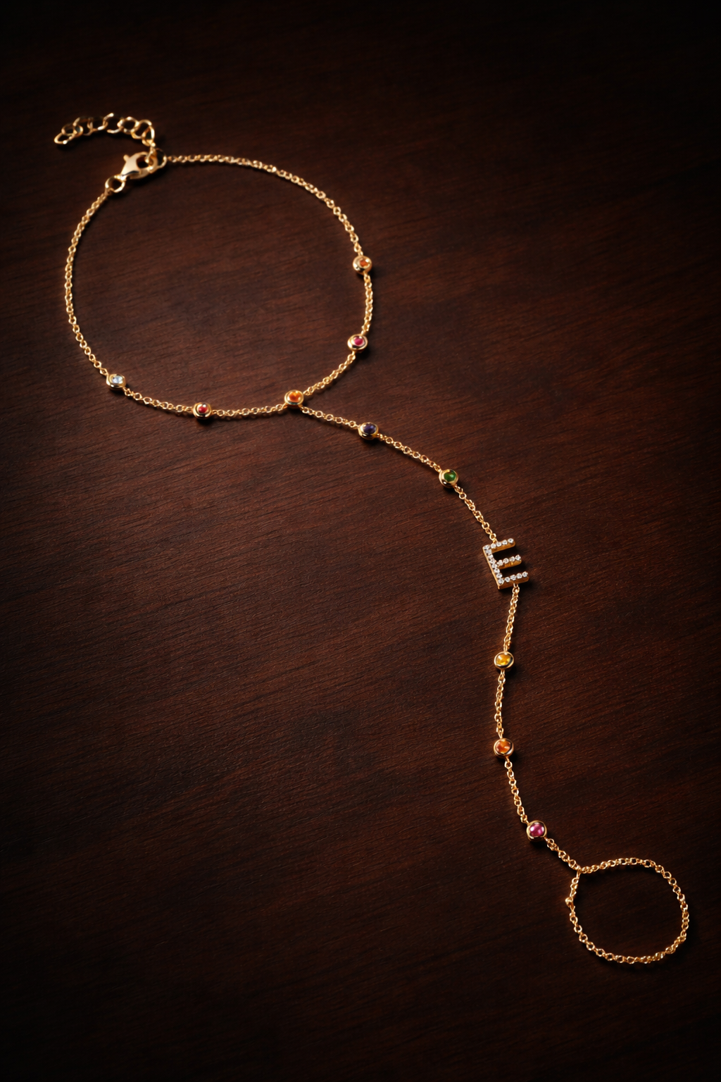 PREORDER - Tuyo Rainbow Hand Chain - DRJ Fine