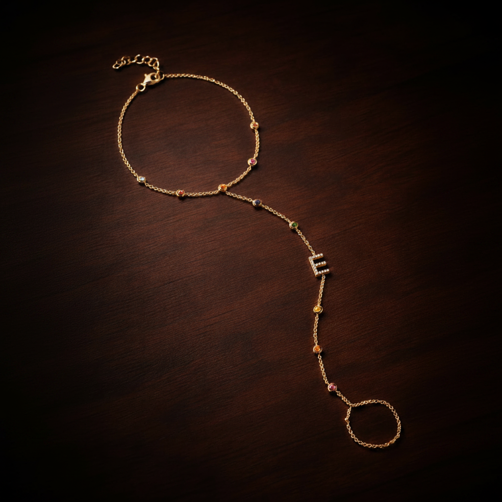 PREORDER - Tuyo Rainbow Hand Chain - DRJ Fine