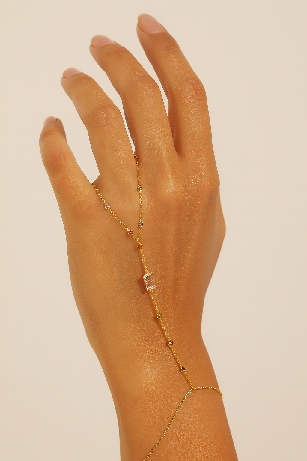 PREORDER - Tuyo Rainbow Hand Chain - DRJ Fine