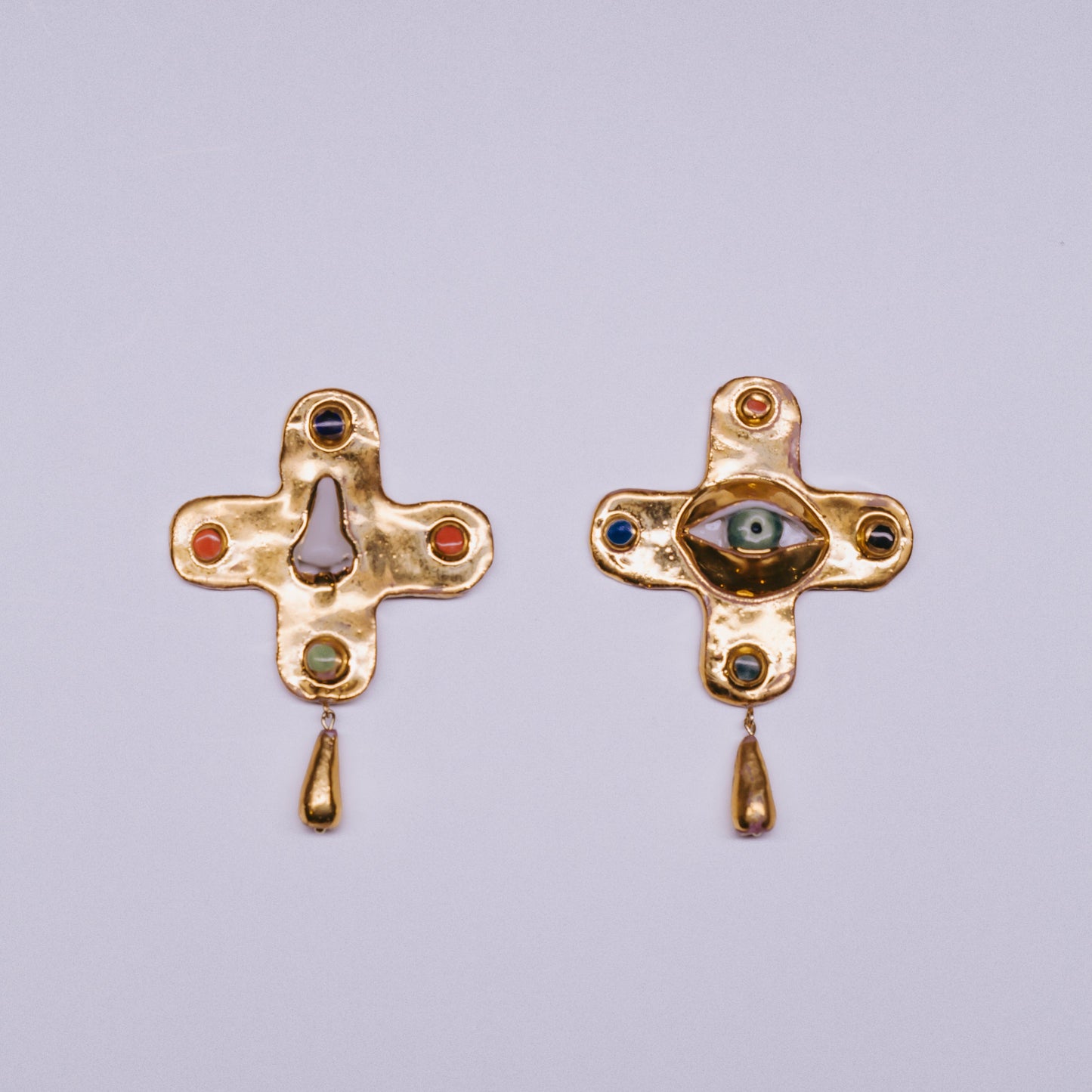 Apri Jewellery - Cross Earrings 002