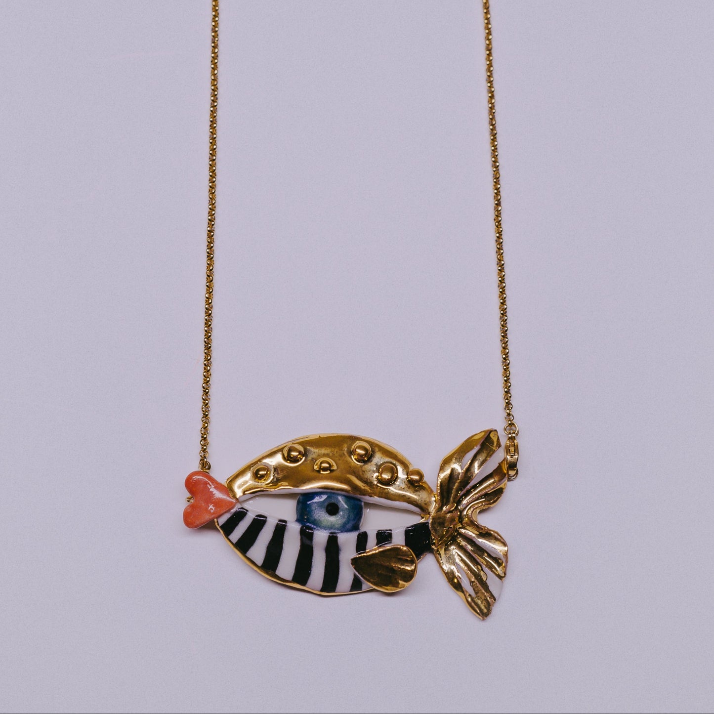 Apri Jewellery - Fish Necklace 002