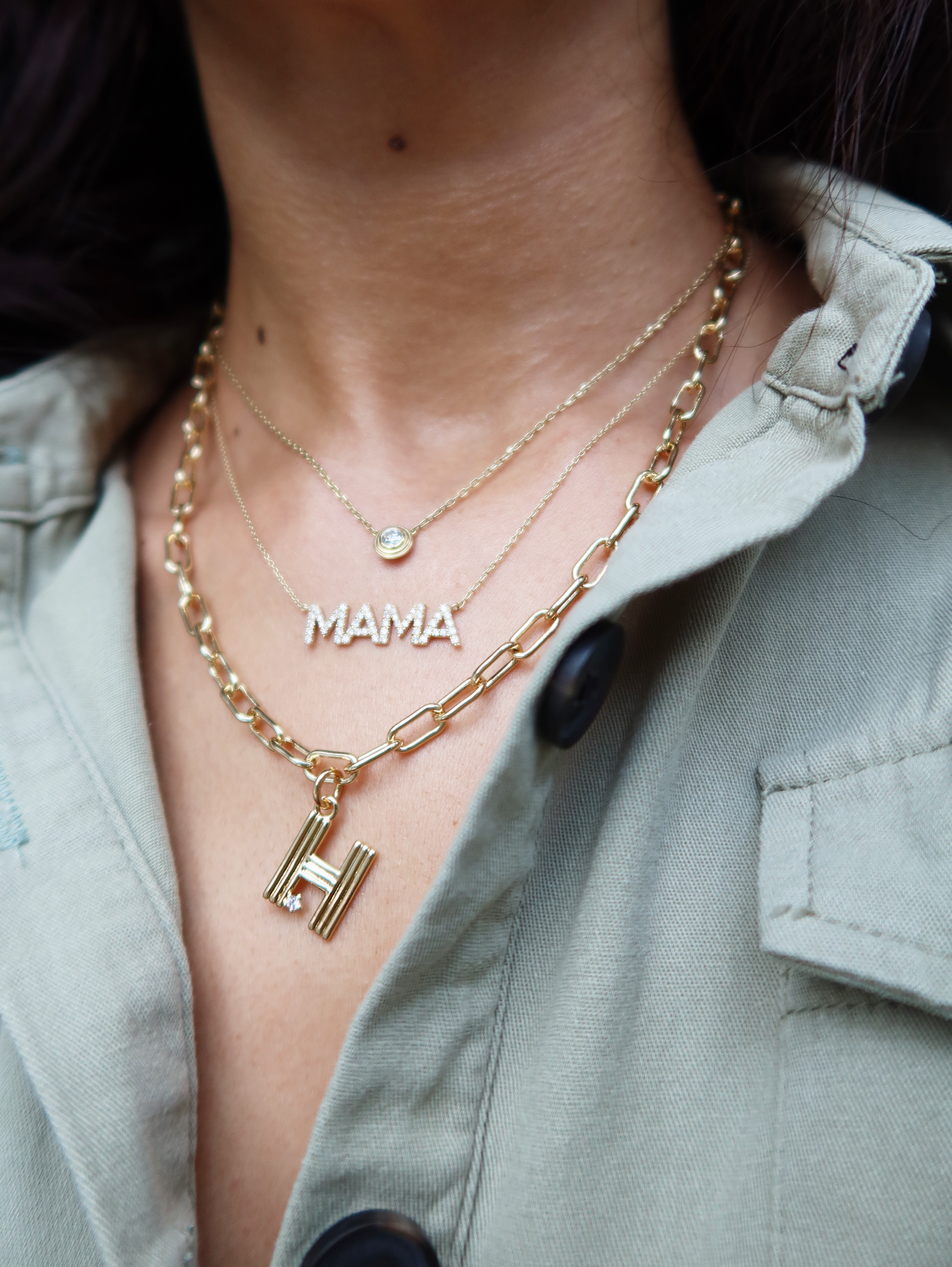 PREORDER - Art Deco Initial Necklace