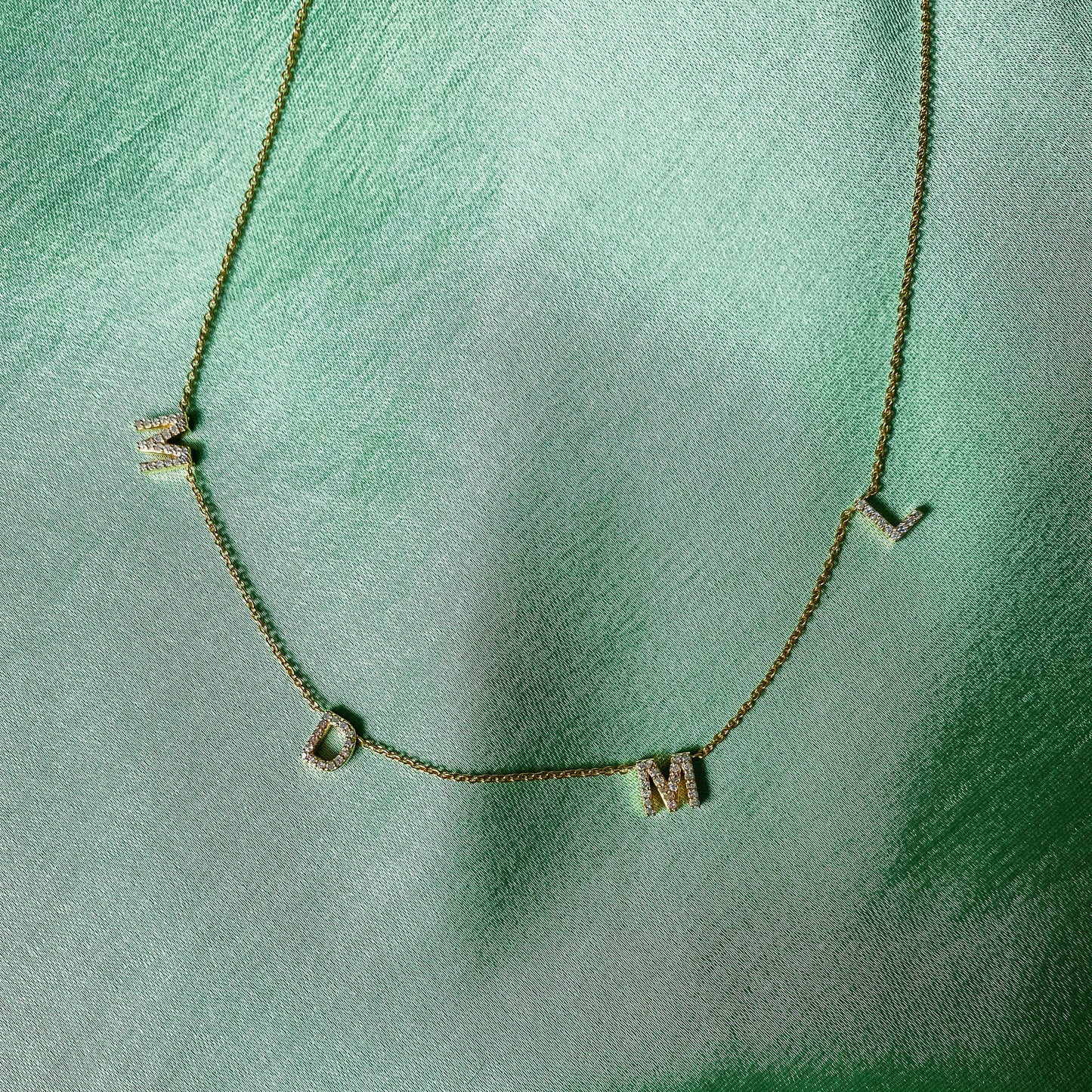 PREORDER - Tuyo Necklace - English Blinged Letters