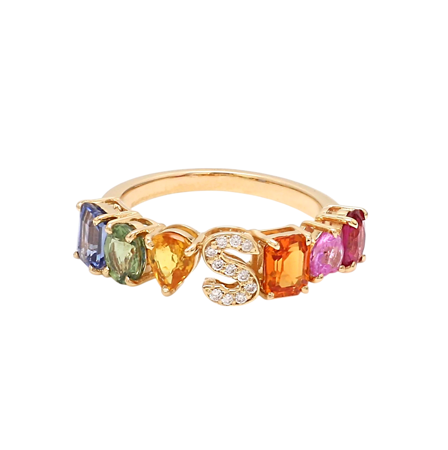 PREORDER - Jai Initial Sapphire Ring - DRJ FINE