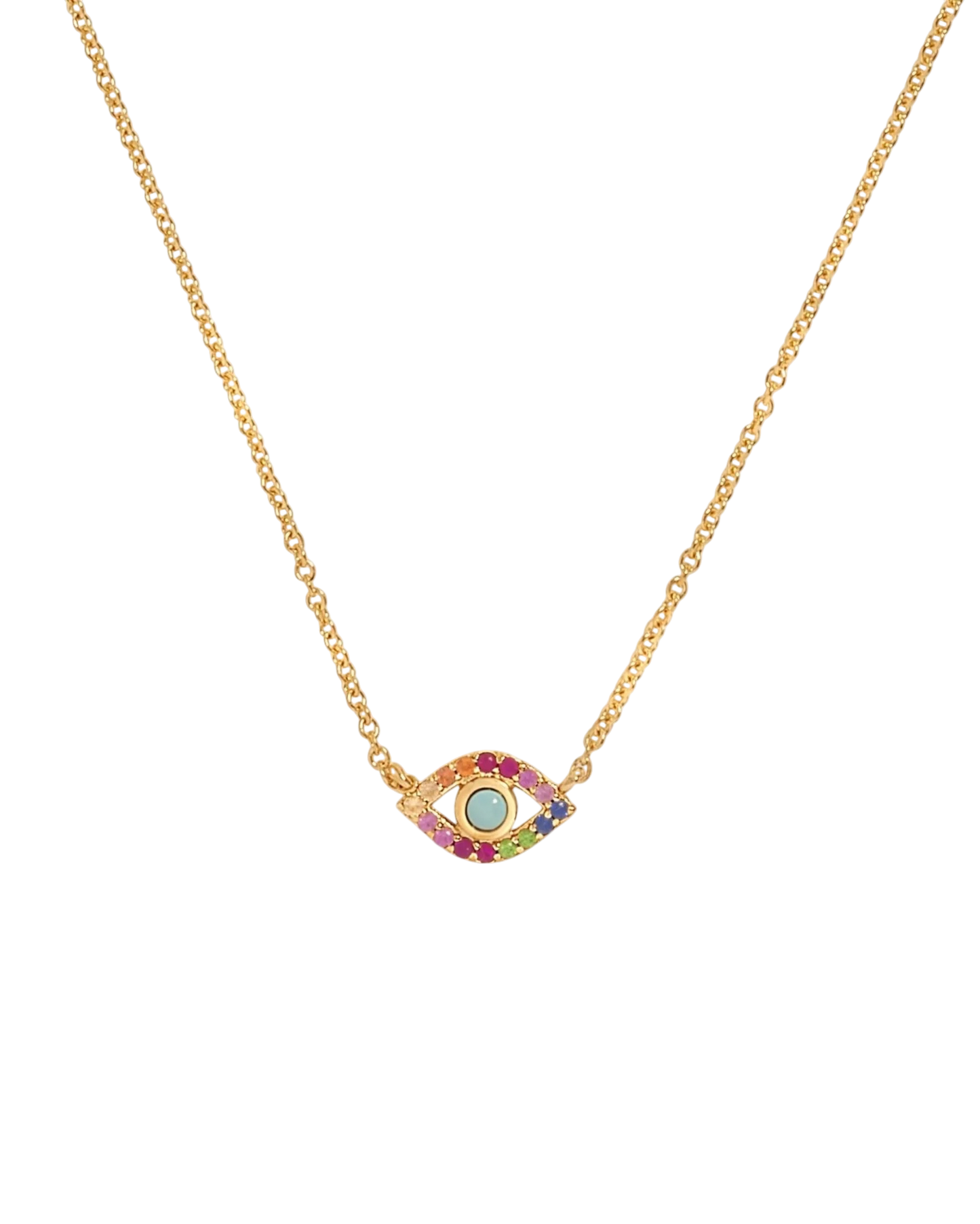 PREORDER - Rainbow Eye Necklace - DRJ Fine