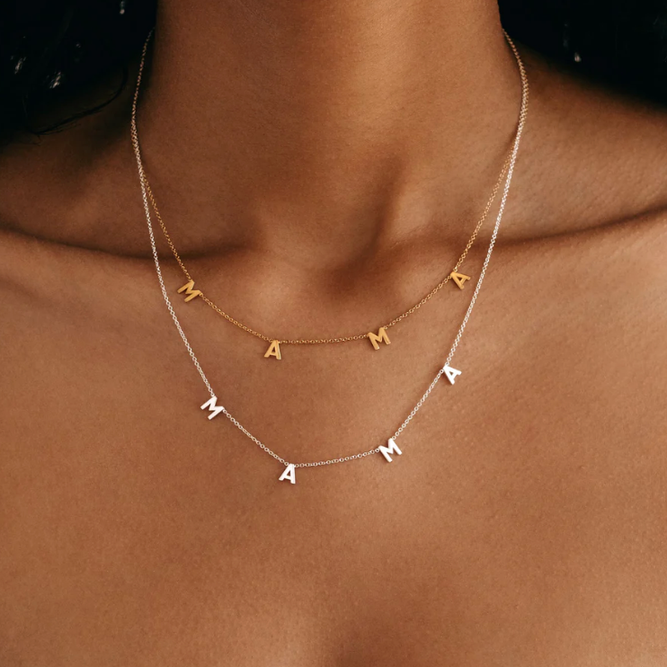 PREORDER - Tuyo Necklace - English Block Letters
