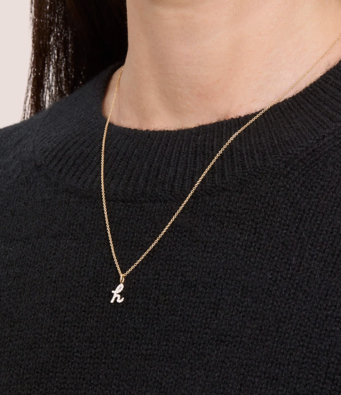 PREORDER - Tuyo Necklace Cursive Alphabet - DRJ Fine