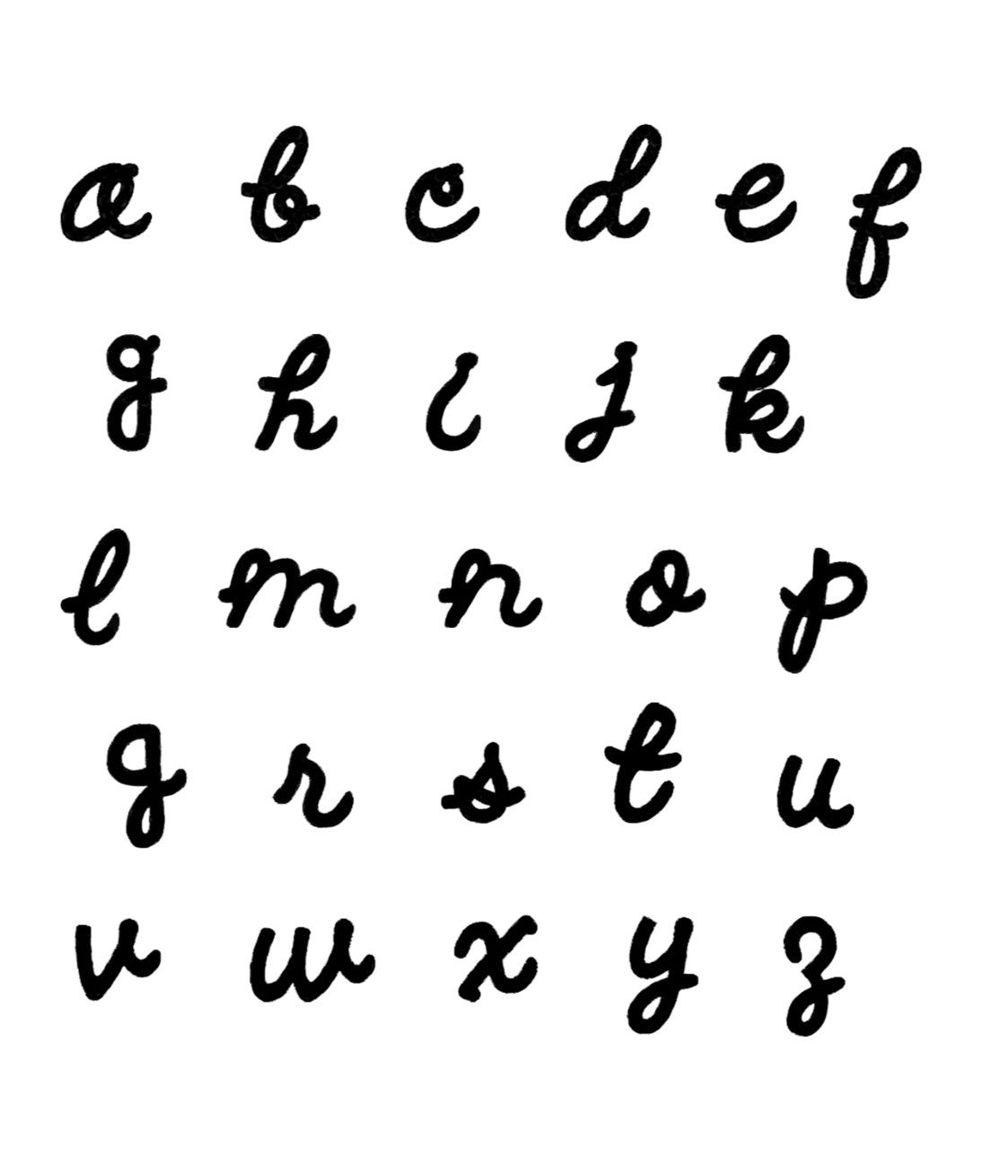 PREORDER - Tuyo Necklace Cursive Alphabet - DRJ Fine