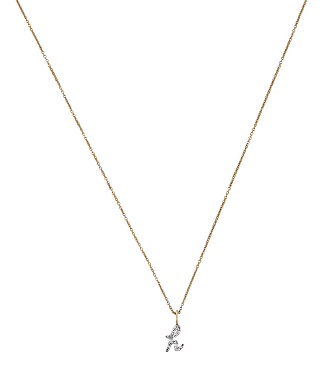 PREORDER - Tuyo Necklace Cursive Alphabet - DRJ Fine