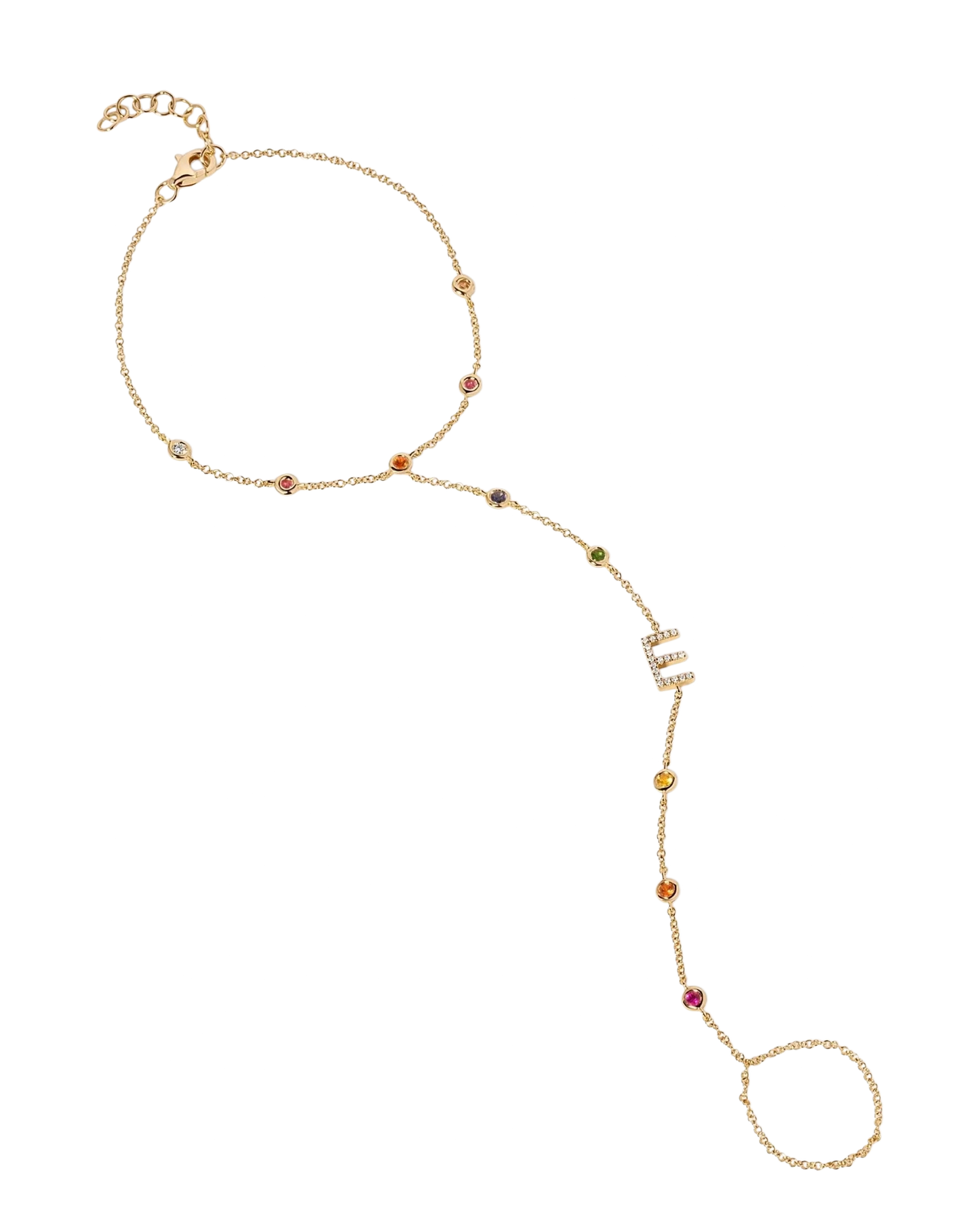 PREORDER - Tuyo Rainbow Hand Chain - DRJ Fine