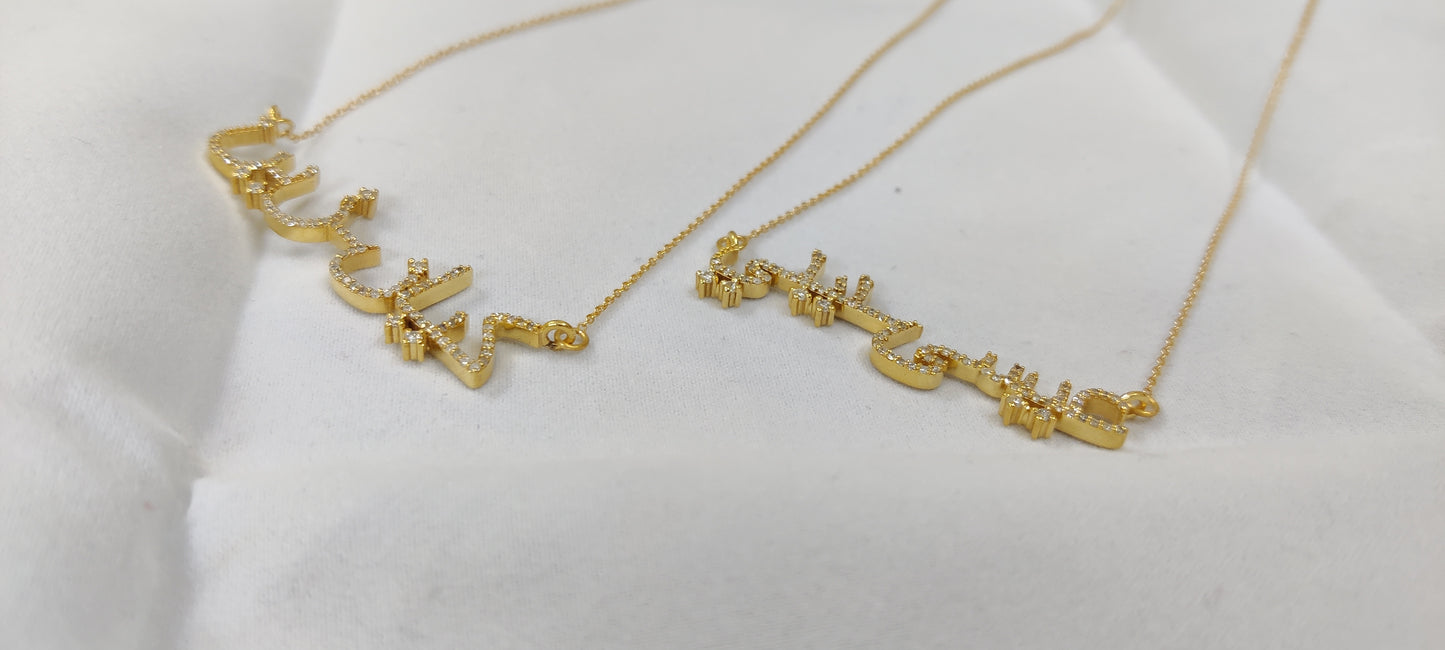 PREORDER - Custom Language Necklace - DRJ Fine
