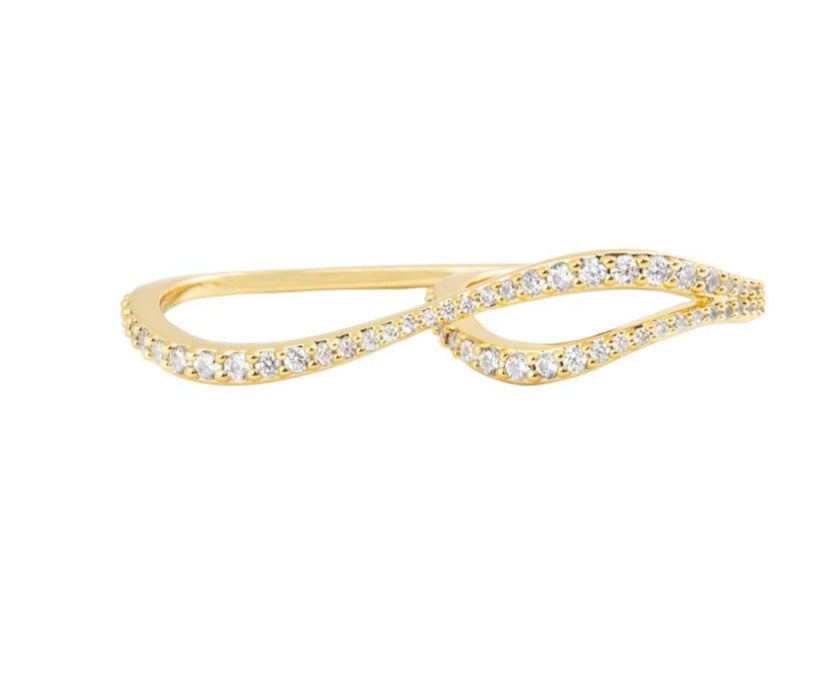 Kaia Double Finger Ring