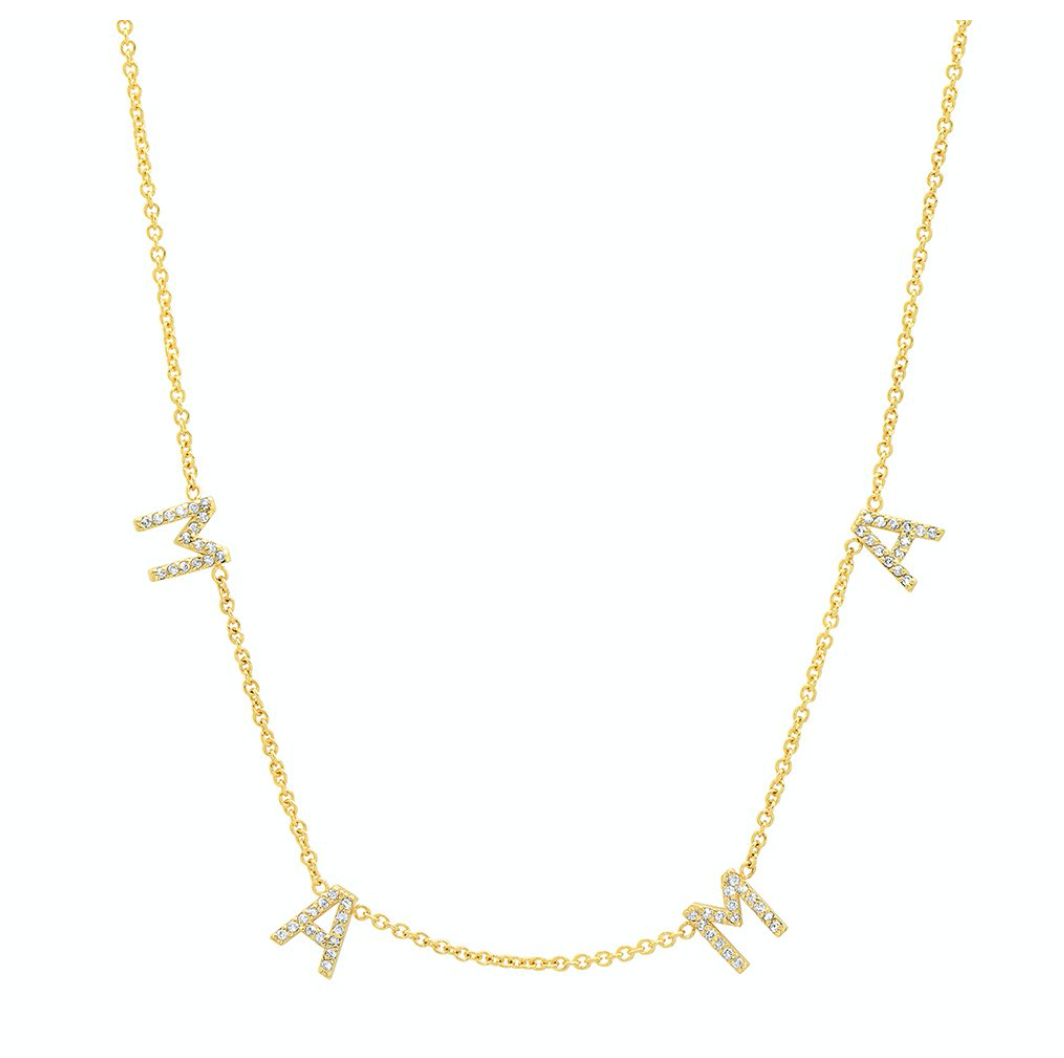 PREORDER - Tuyo Necklace - English Blinged Letters