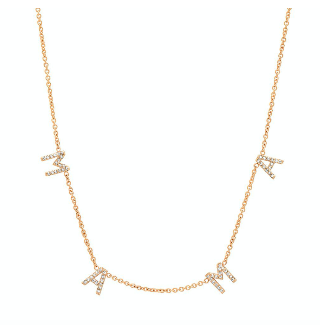 PREORDER - Tuyo Necklace - English Blinged Letters