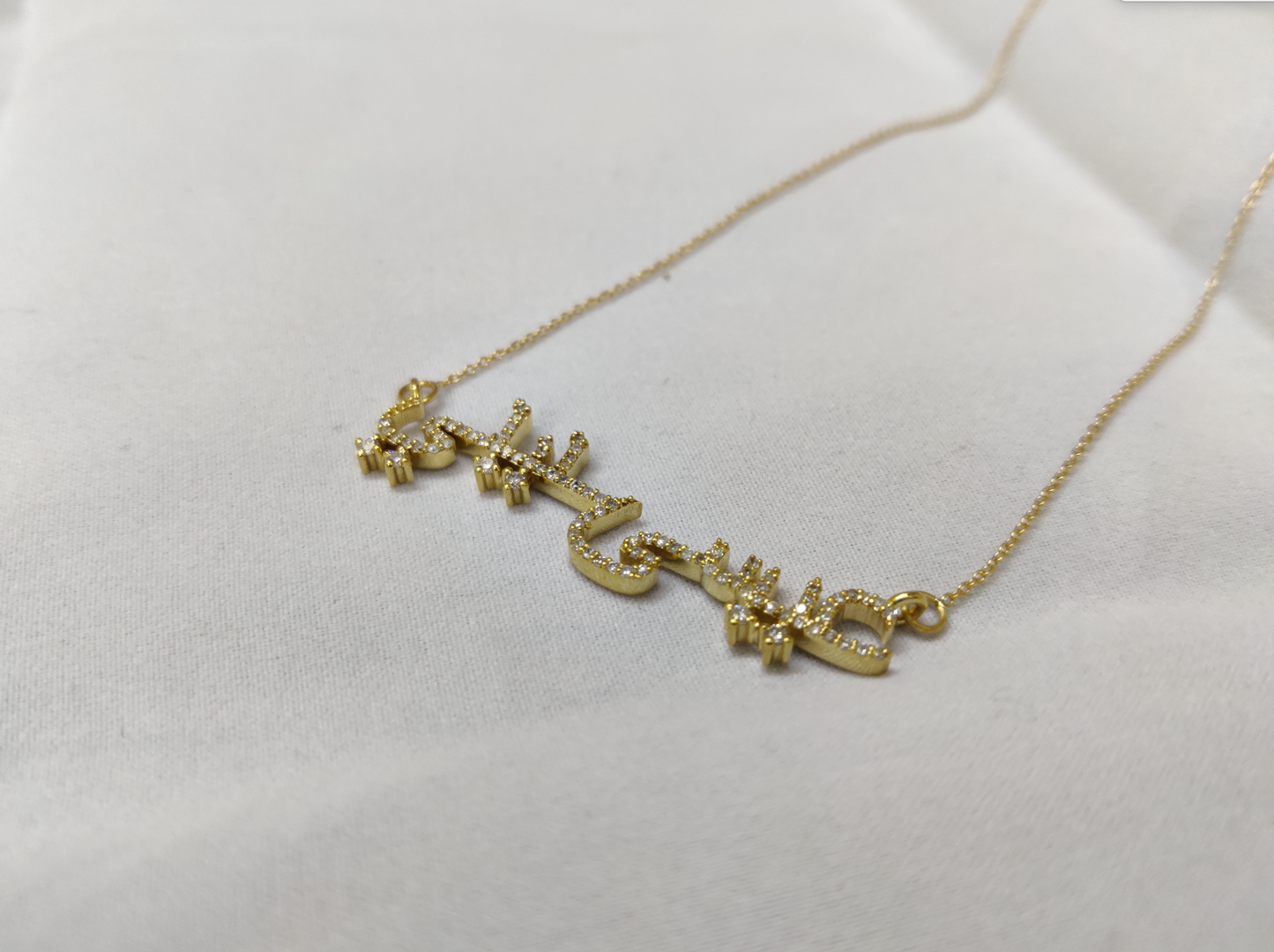 PREORDER - Custom Language Necklace - DRJ Fine