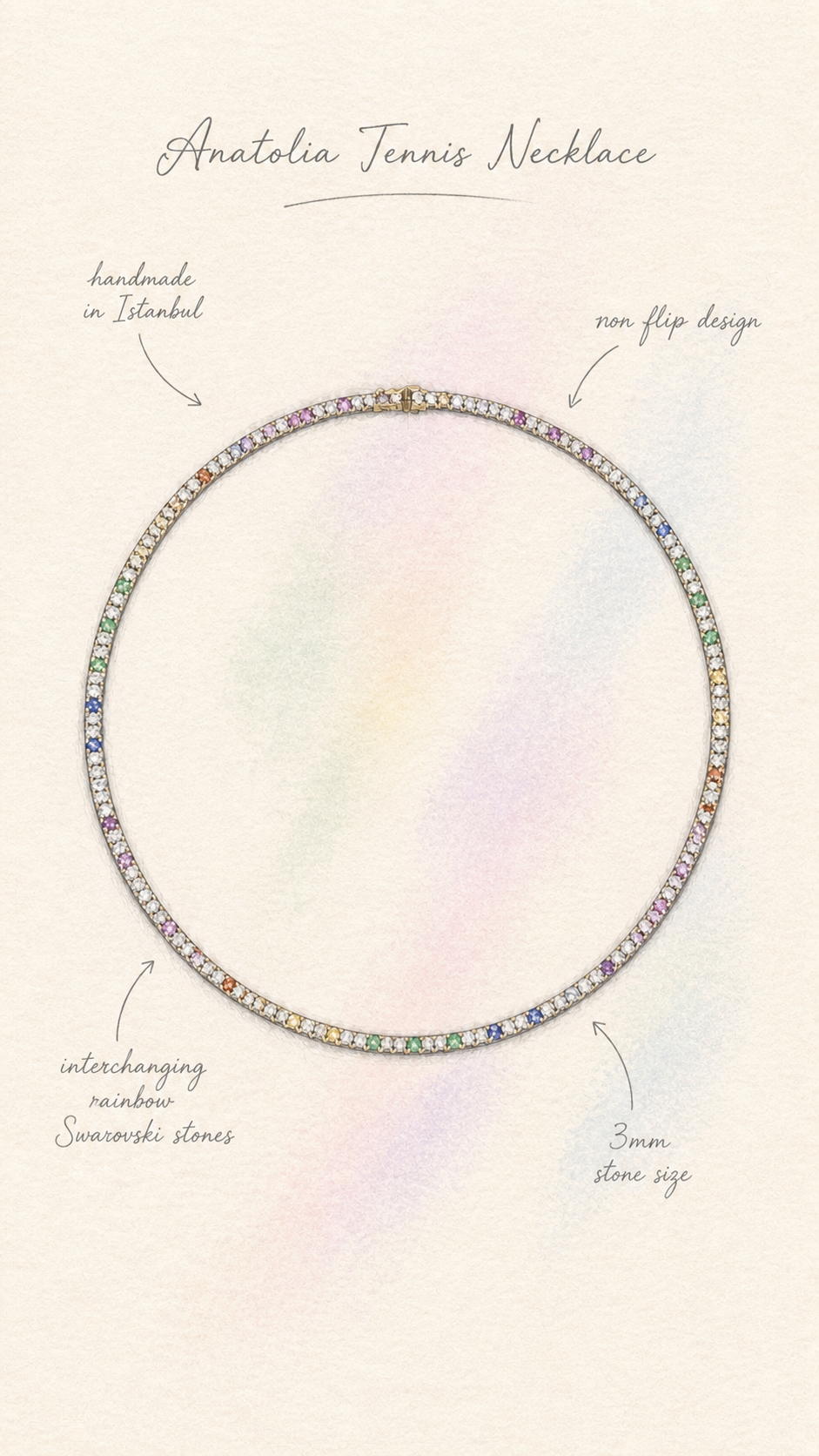 Anatolia Tennis Necklace
