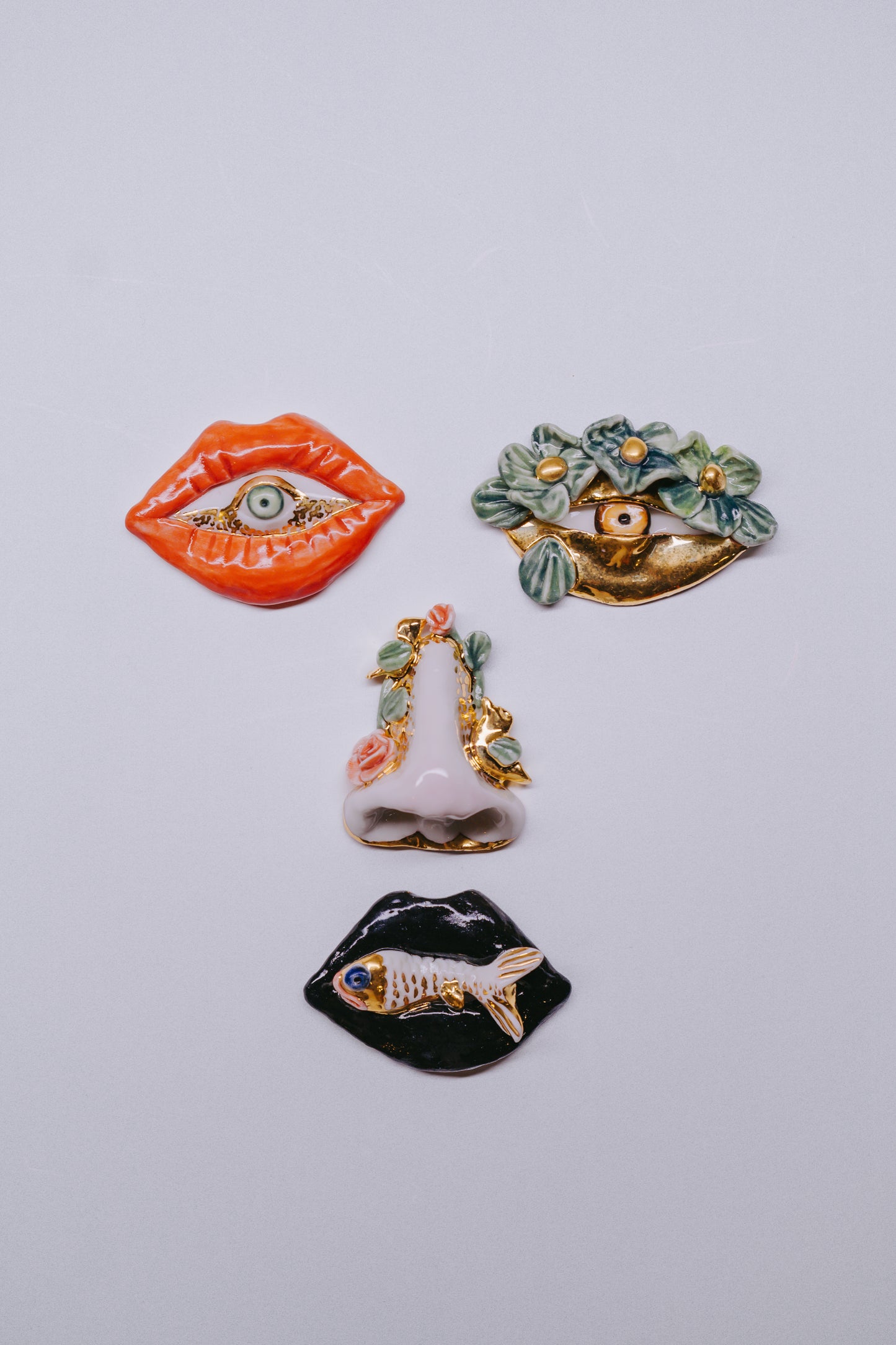Apri Jewellery - Eye Brooch 004