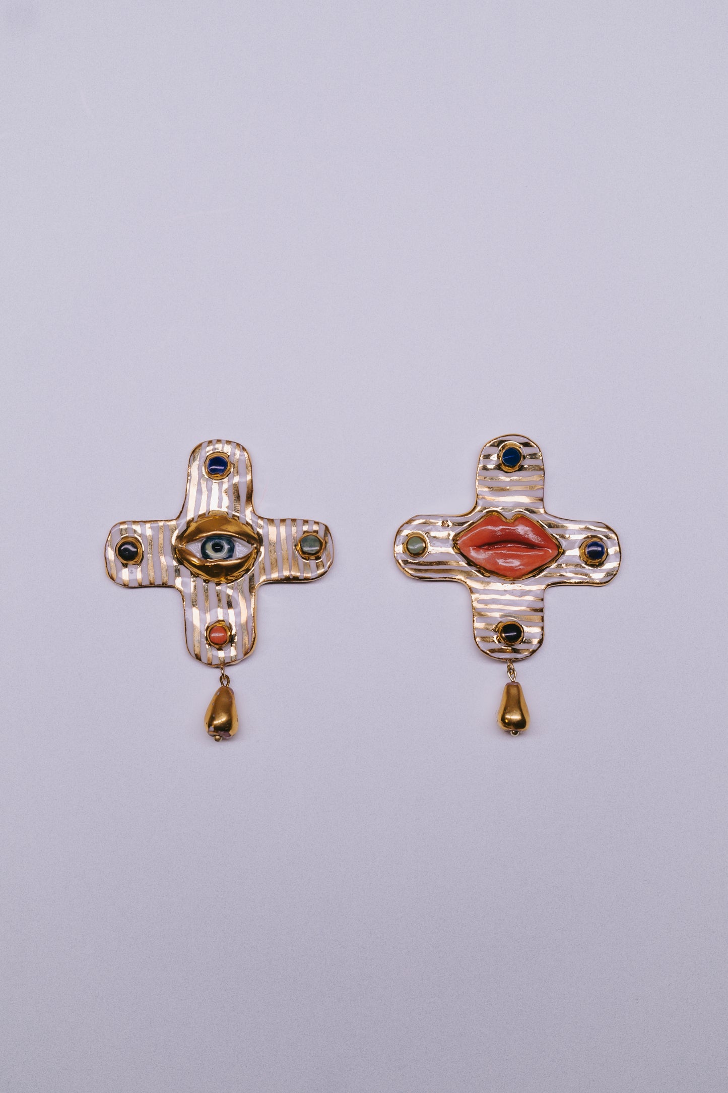Apri Jewellery - Cross Earrings 001