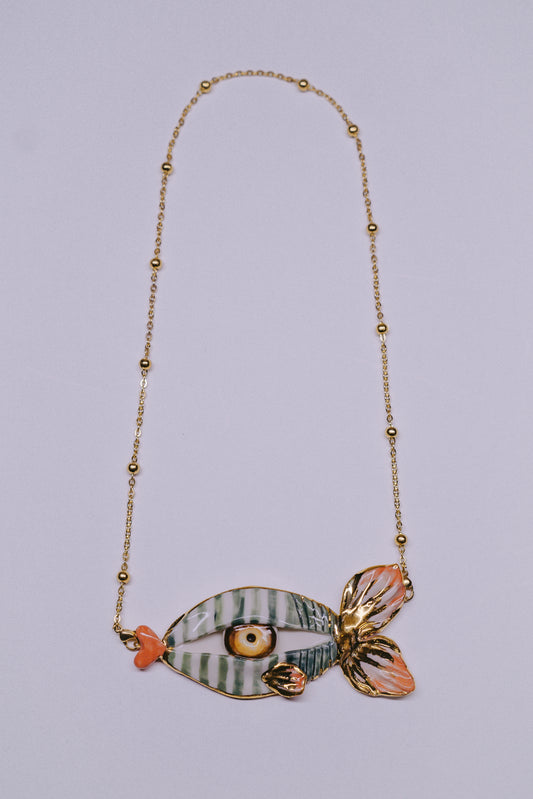 Apri Jewellery - Fish Necklace 001
