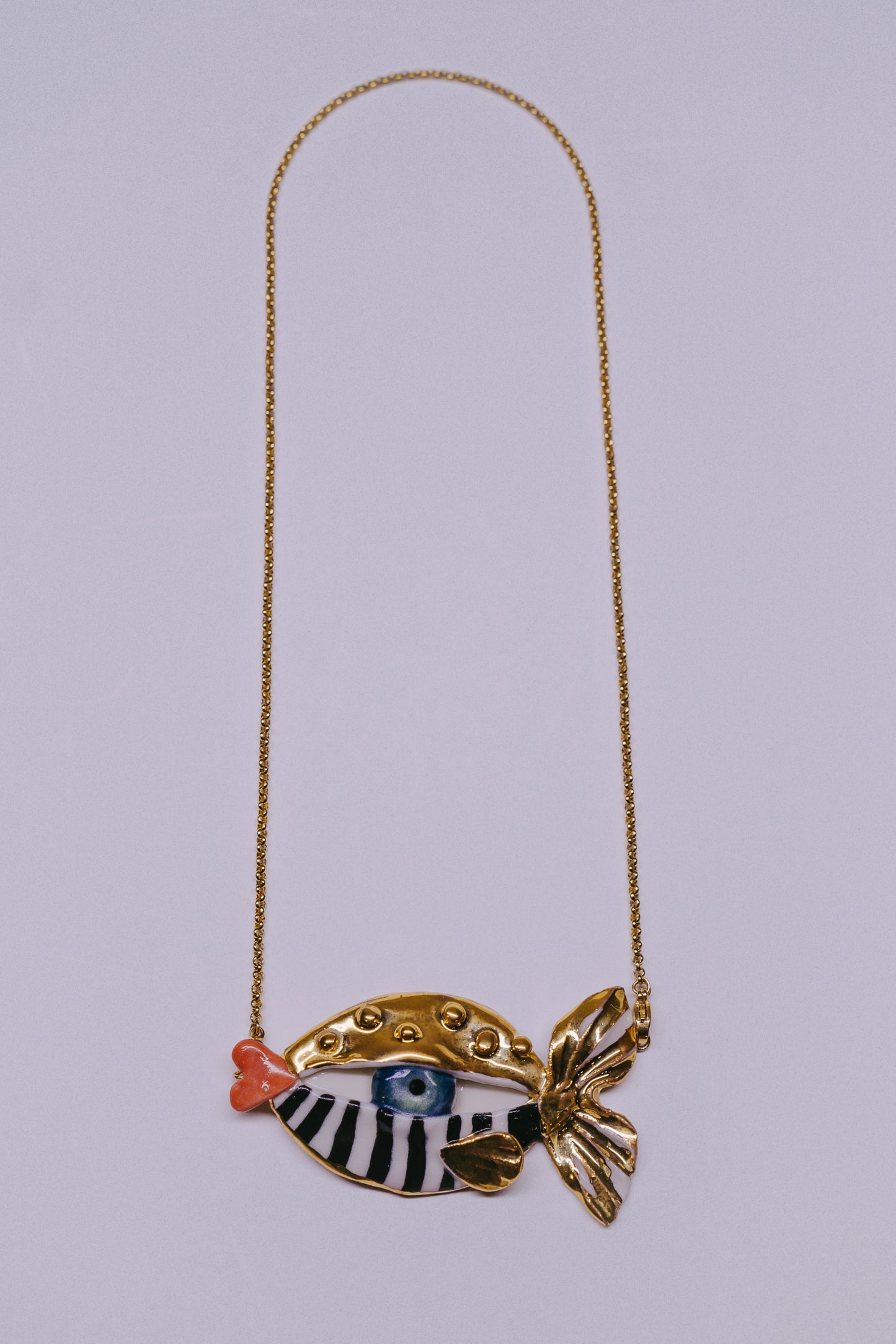 Apri Jewellery - Fish Necklace 002