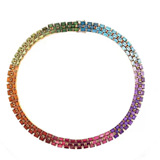 Hala Rainbow Torque Necklace