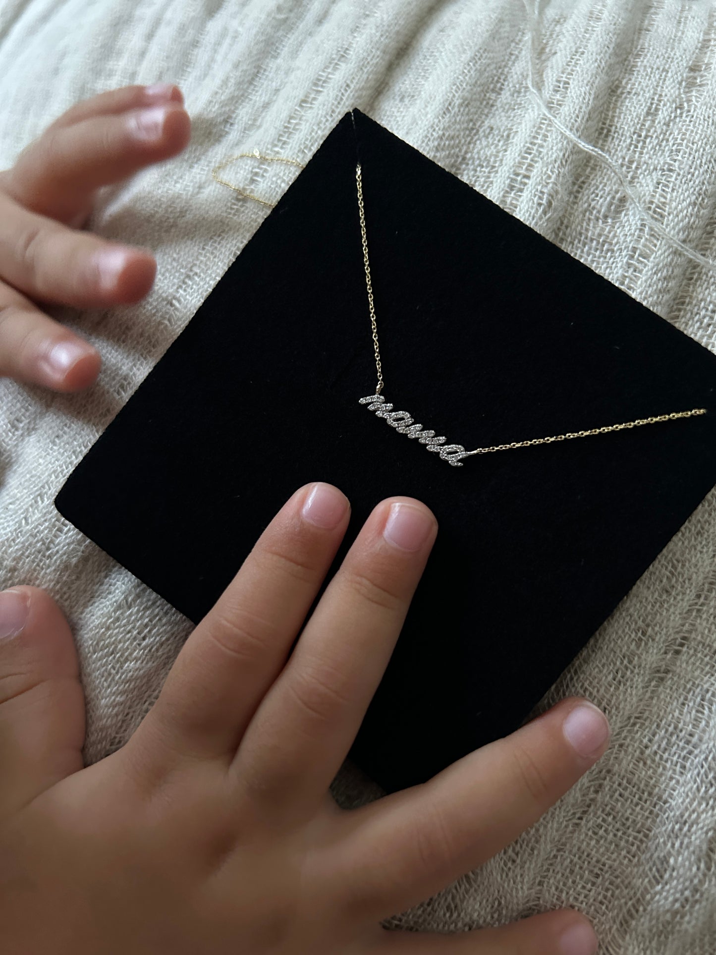 Mama mini diamond necklace - DRJ Fine