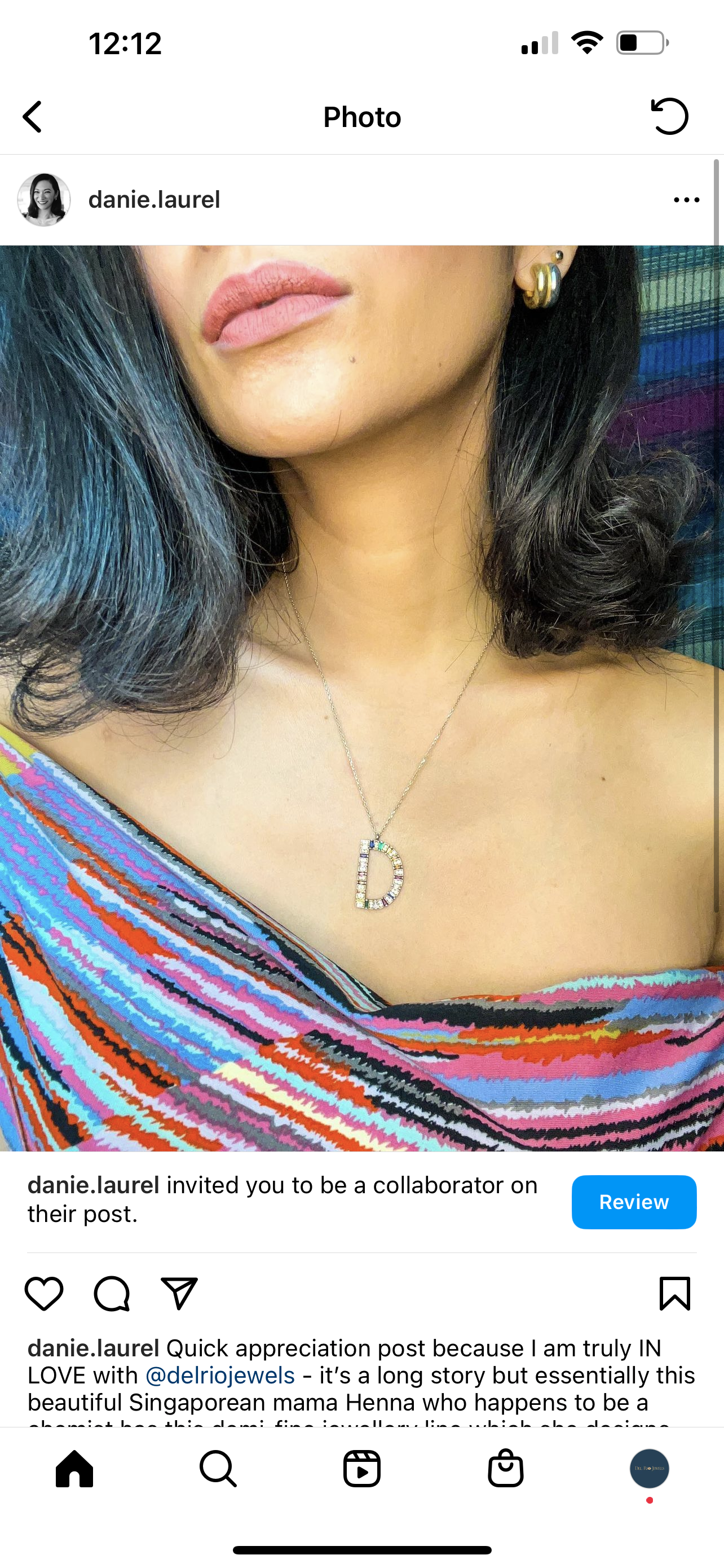 Tuyo Rainbow Initial Necklace