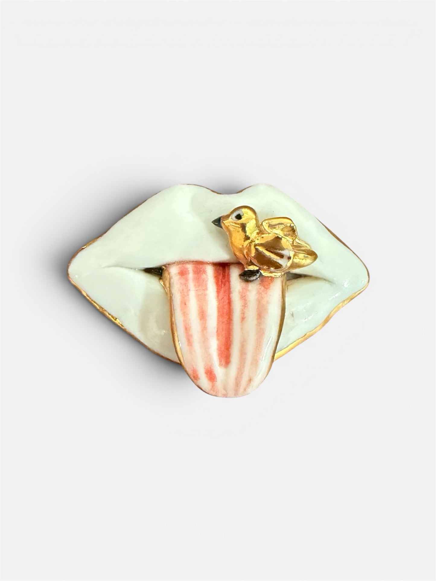 Apri Jewellery - Lips Brooch 005