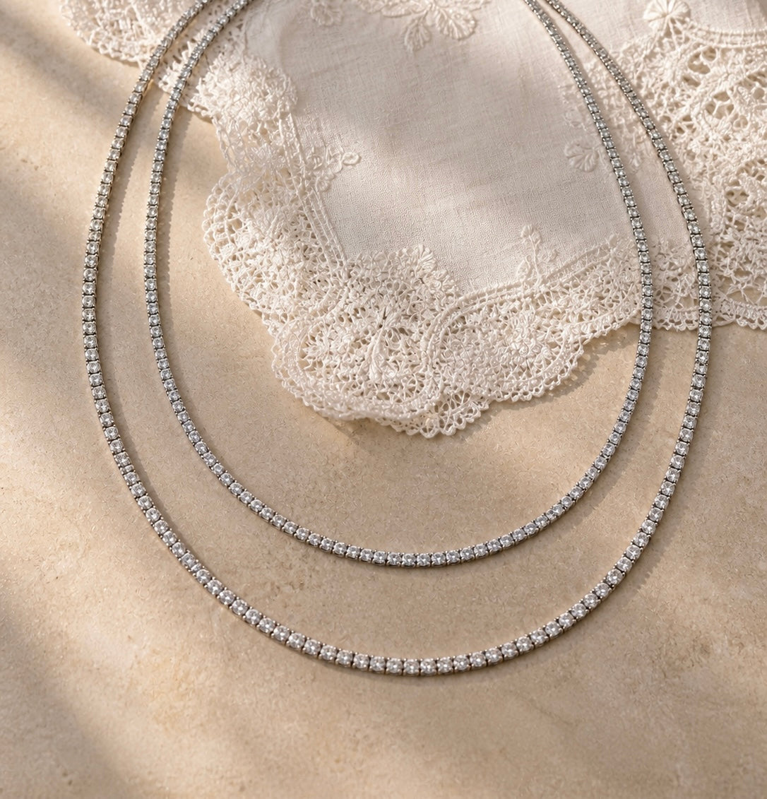 Poppy Tennis Necklace