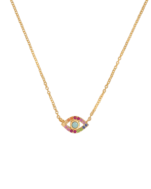 PREORDER - Rainbow Eye Necklace - DRJ Fine