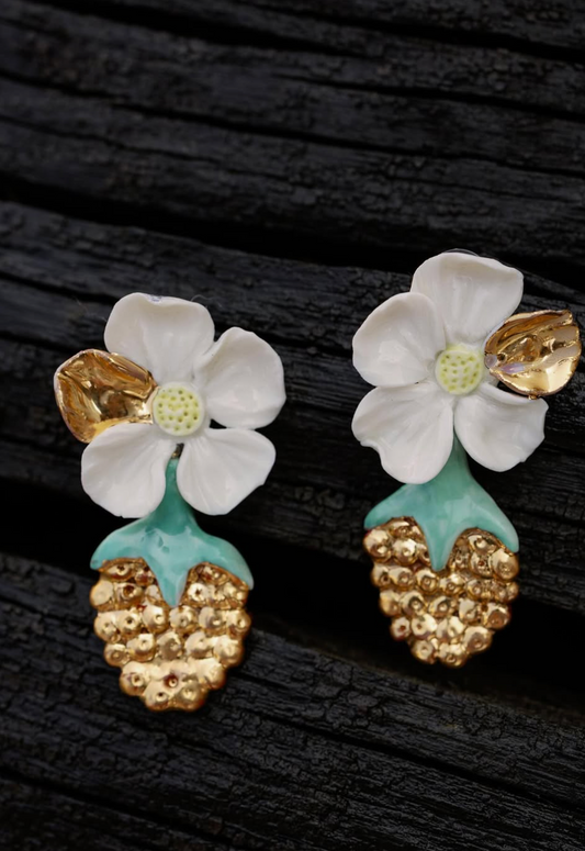 Apri Jewelry - Pineapple Earrings
