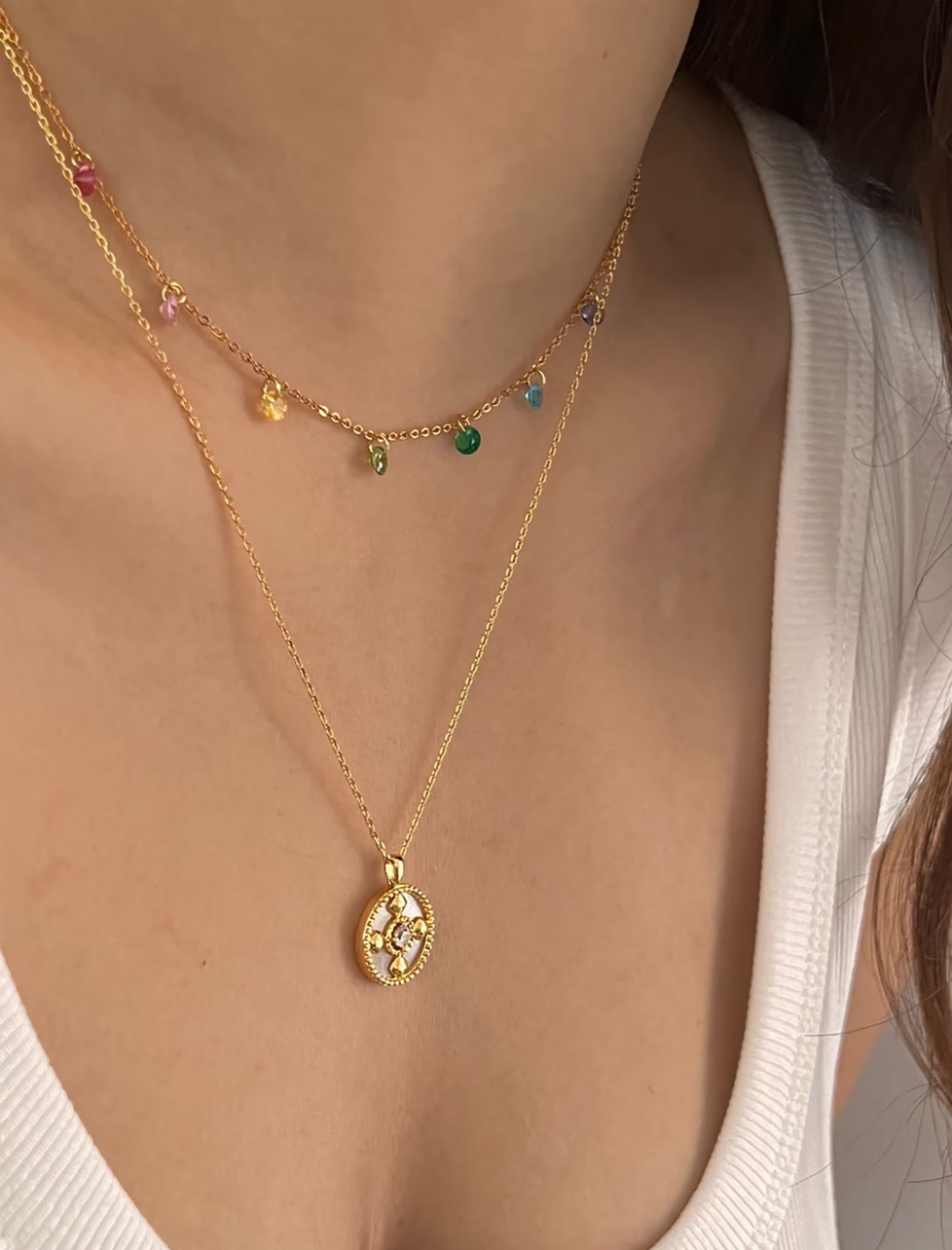 Titli Necklace Rainbow - DRJ Fine