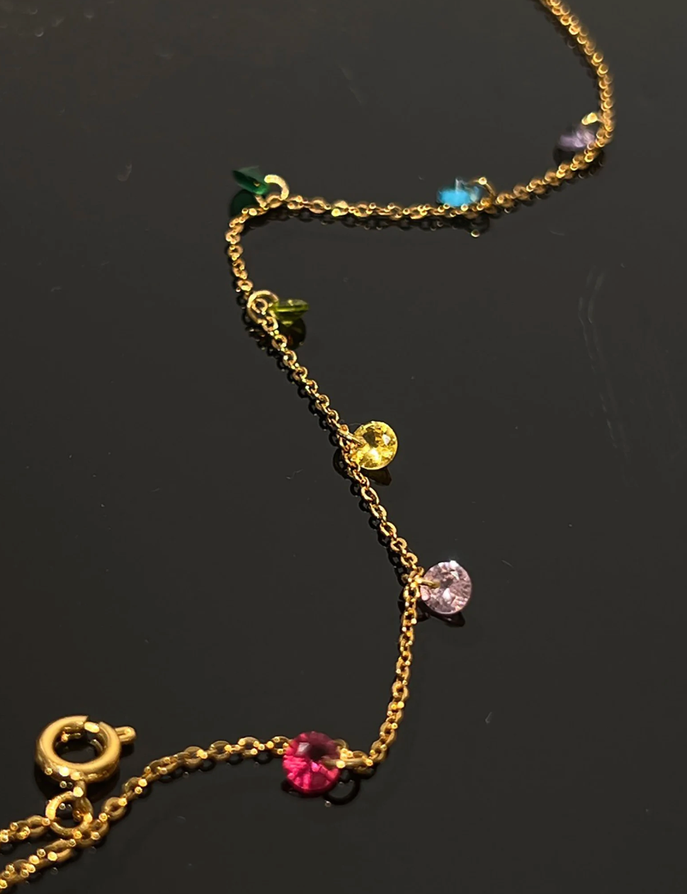 Titli Necklace Rainbow - DRJ Fine