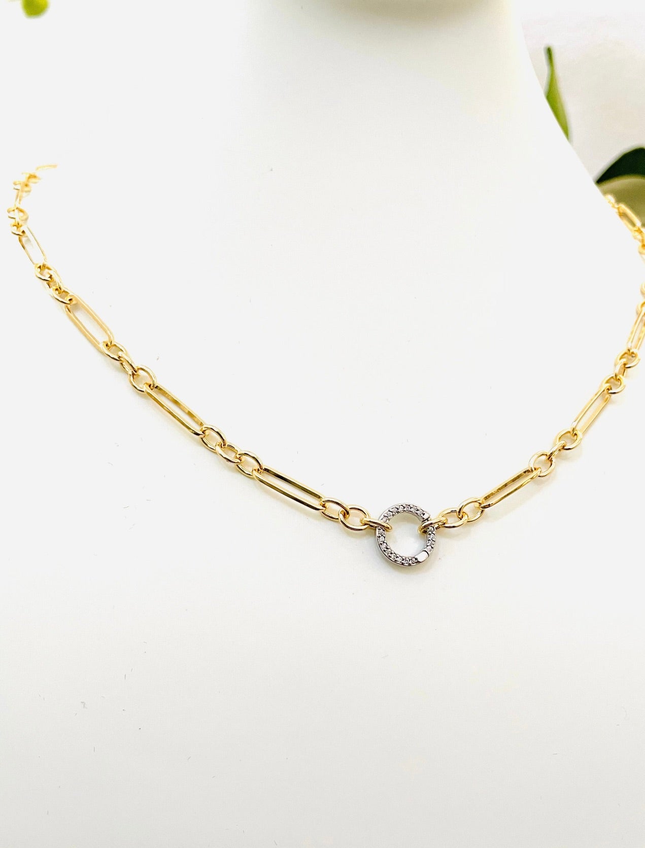 Trombone Charm Necklace