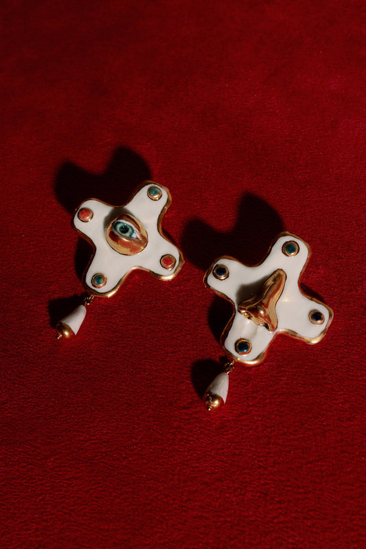 Apri Jewelry - Cross Earrings