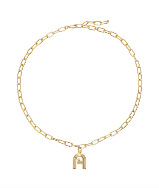 PREORDER - Art Deco Initial Necklace