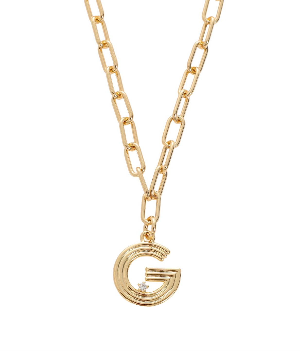 PREORDER - Art Deco Initial Necklace