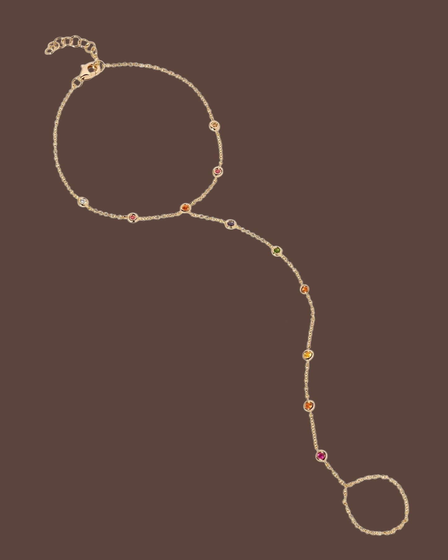 PREORDER - Tuyo Rainbow Hand Chain - DRJ Fine