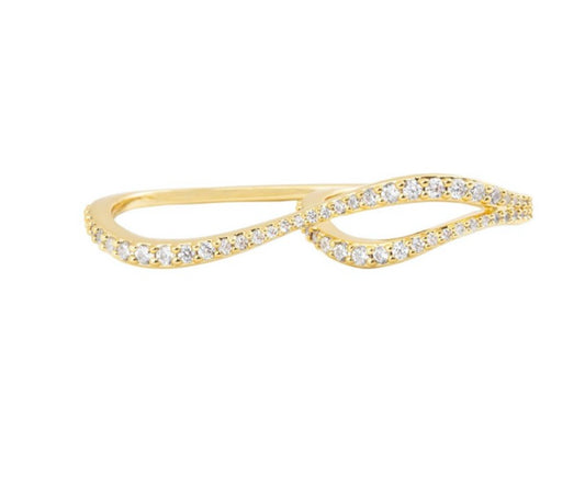 Kaia Double Finger Ring